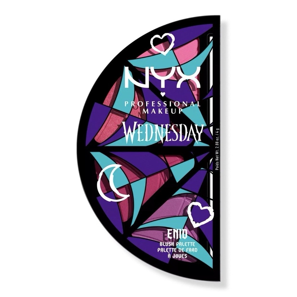 NYX‎ Wednesday Professional Make Up Cheek Blush Palette  Enid Addams New/Sealed